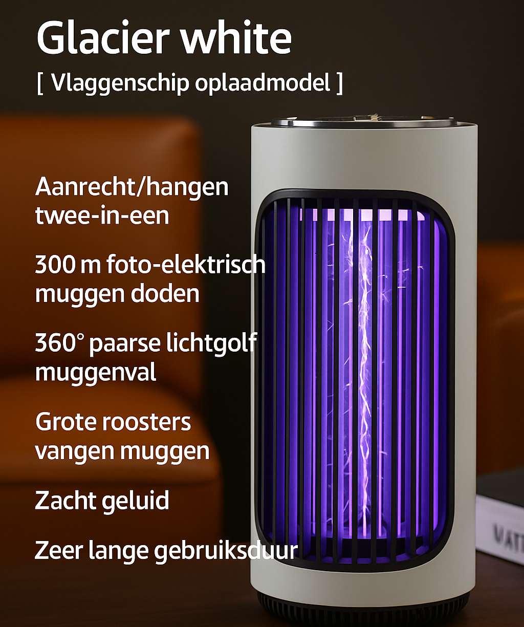 Anti-muggenlamp, 13 W, 1300 V, elektrische insectendoder, effectief Anti-muggenlamp, 13 W, 1300 V, elektrische insectendoder, effectief