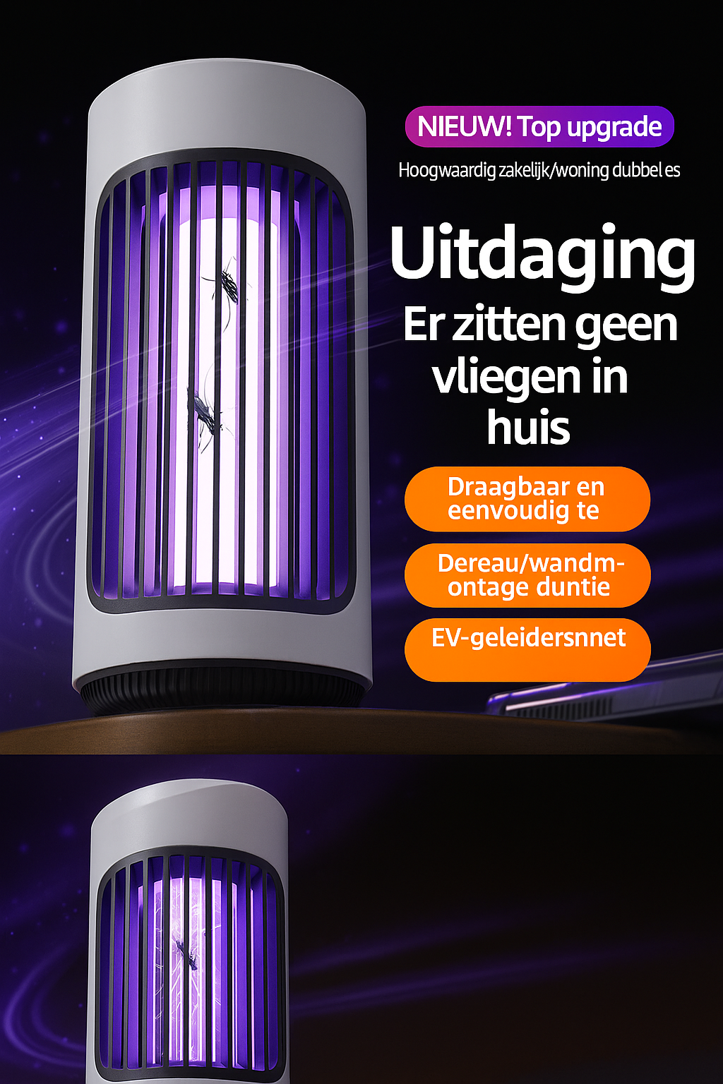 Elektrische muggenlamp – UV LED technologie