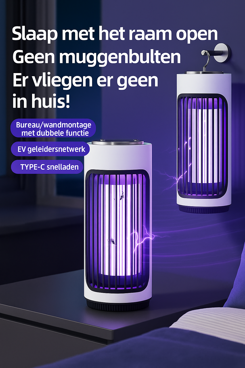 Elektrische muggenlamp – UV LED technologie