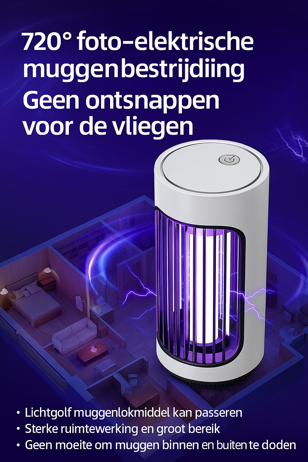 Elektrische muggenlamp – UV LED technologie