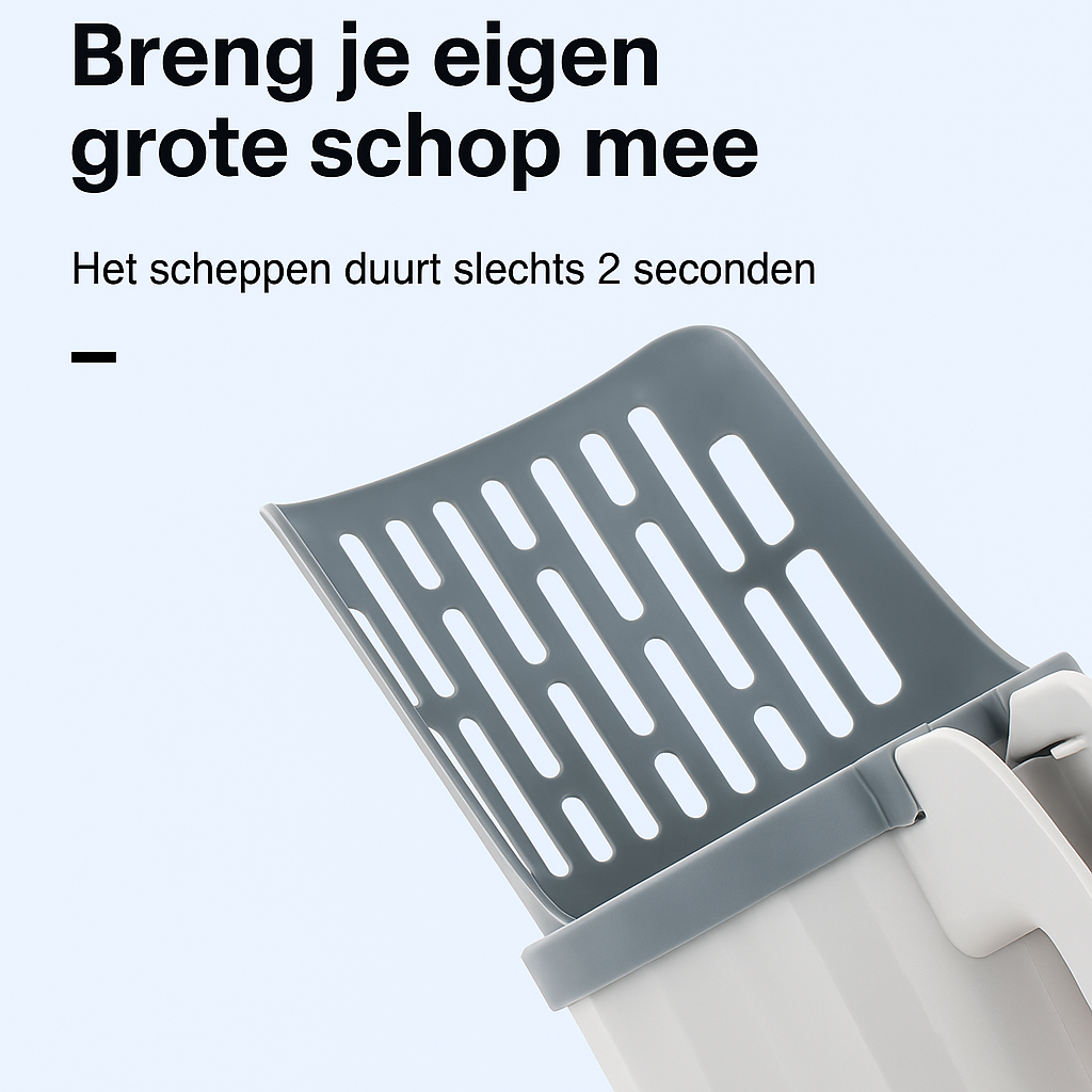 Kattenbakschep met navulling