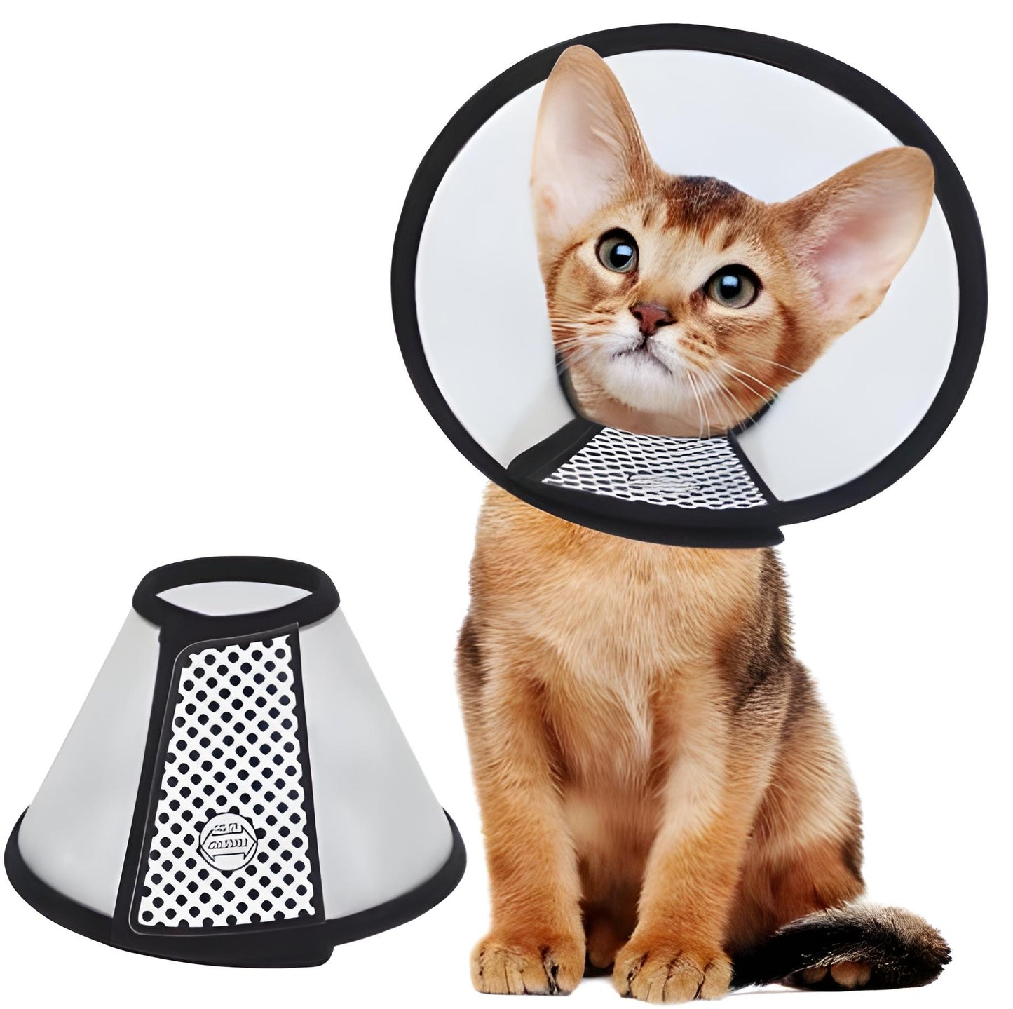 Verstelbare kegel voor dieren - Chirurgische herstelband - Large
