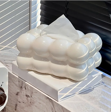 Tissuehouder Keramiek Wit - Luxe Tissuebox wit
