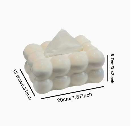 Tissuehouder Keramiek Wit - Luxe Tissuebox wit